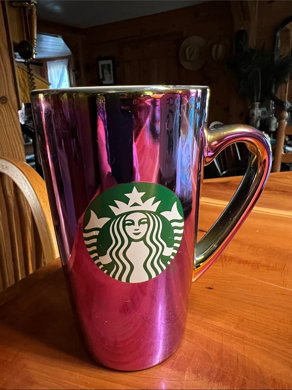 Starbucks Iridescent Pink to Purple Ombre Logo Mug 2022